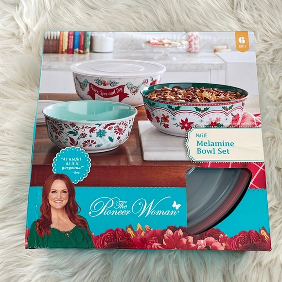 The Pioneer Woman Mazie Melamine Bowl Set - Picture 1 of 10